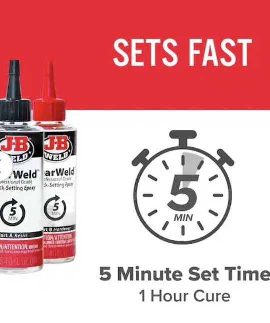 JB Weld 50240H ClearWeld Professional Grade Epoxy in Clear NEW