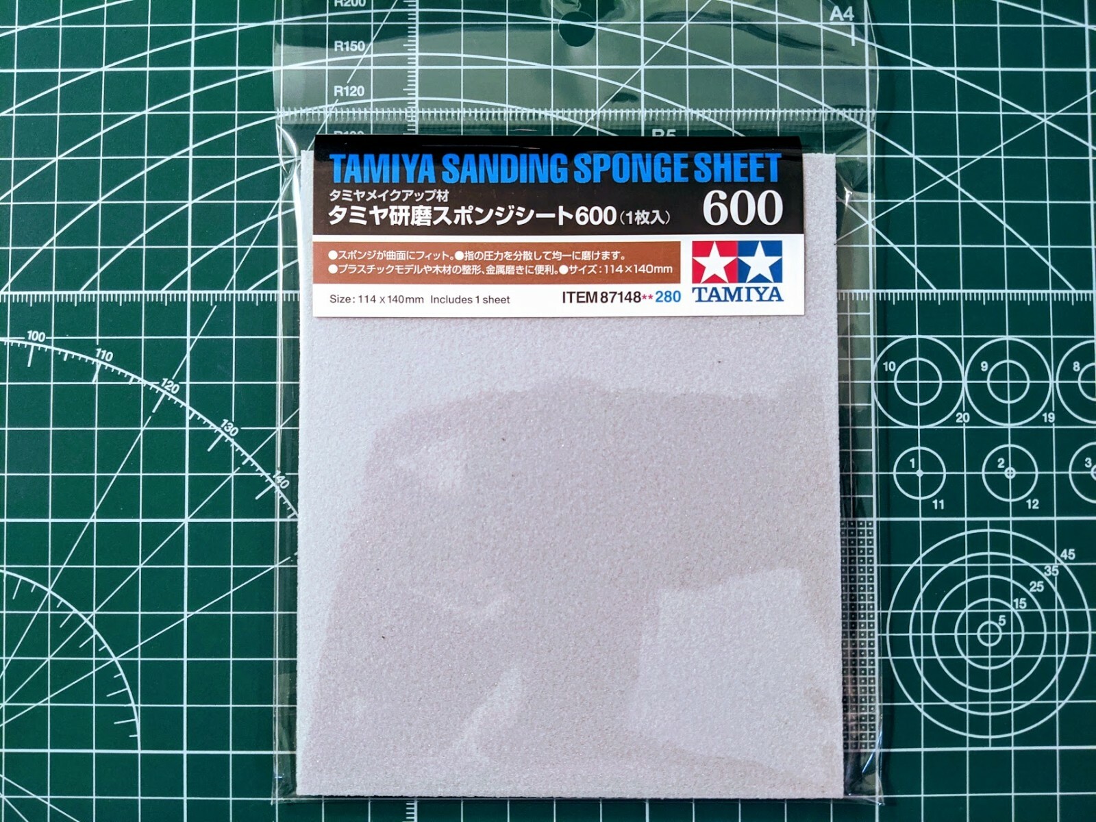 Tamiya Sanding Sponge Sheet 600 (1pc) 87148