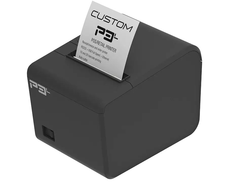 Custom America P3 L Thermal Receipt Printer - USB/Serial/Ethernet NEW