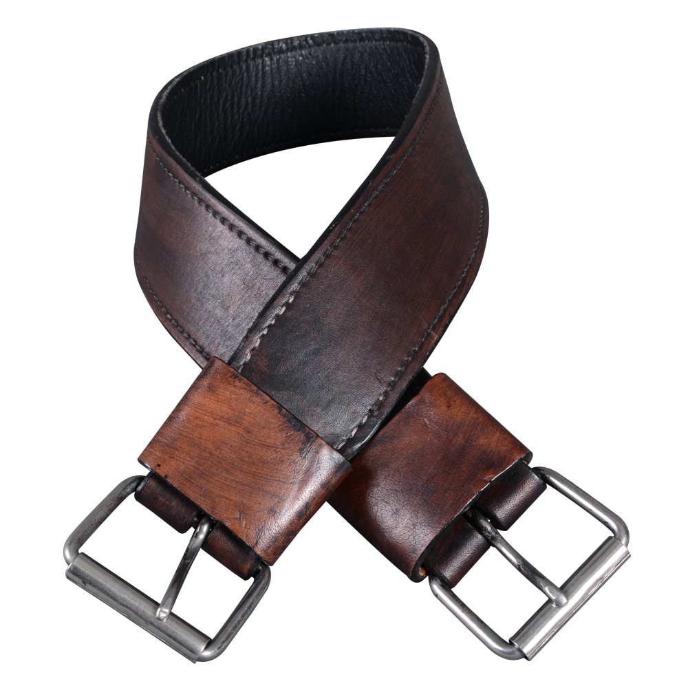 96BH Hilason Western Leather Horse Saddle Girth Cinch Brown