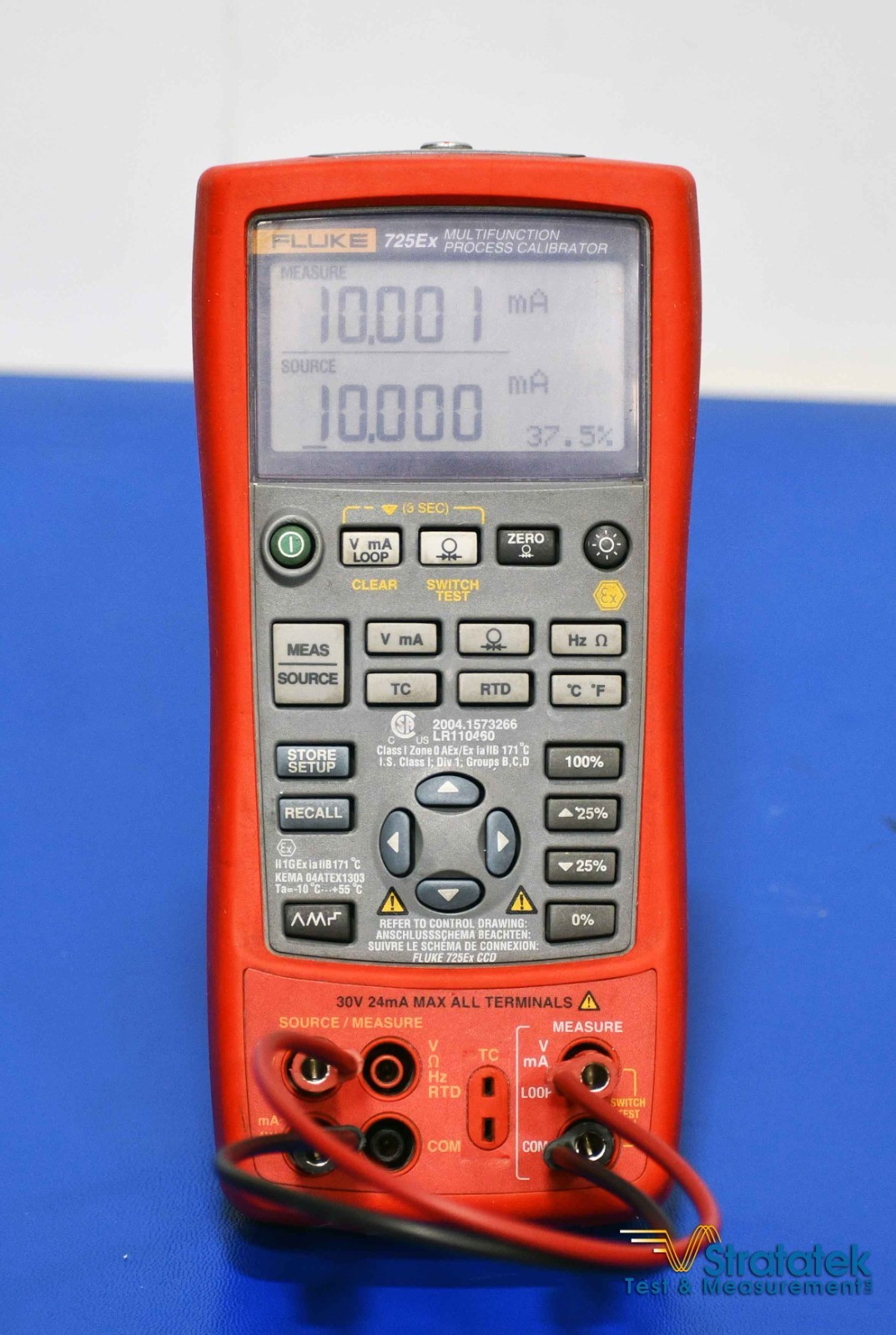Fluke 725Ex Multifunction Process Calibrator Intrinsically Safe NIST Calibrated