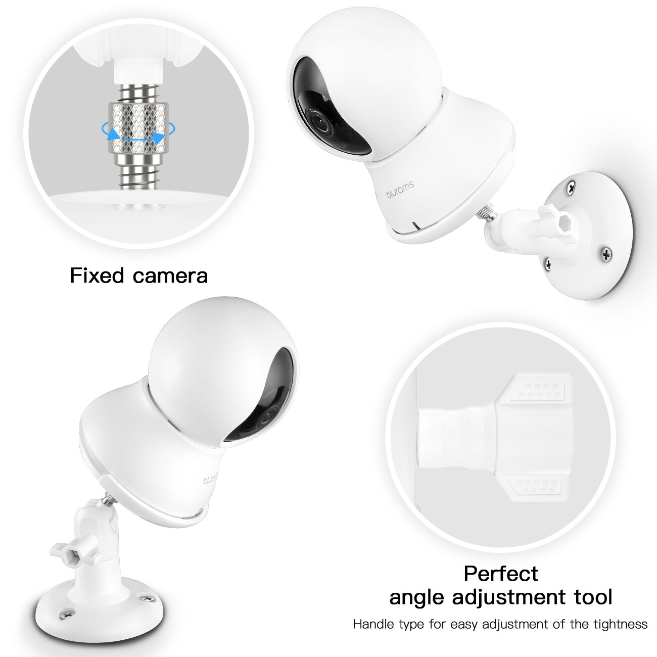 HOLACA 360° Adjustable Wall Mount for blurams Dome Lite 2/A31 camera