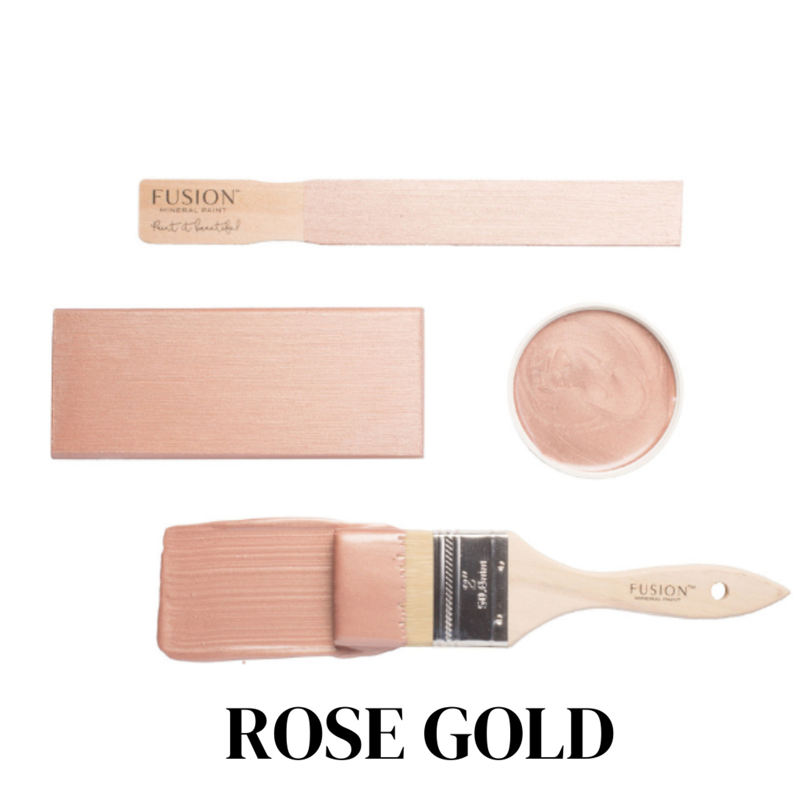 Rose Gold - Metallics Fusion Mineral Paint 37 ml Upcycling Furniture Paint