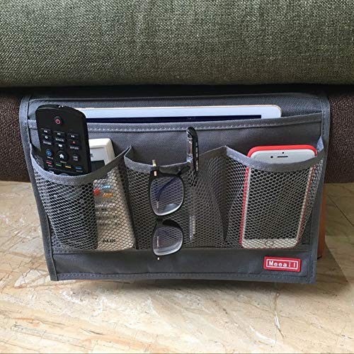 Bedside Storage Organizer with Pockets – Compact & Lightweight Organizer Gray