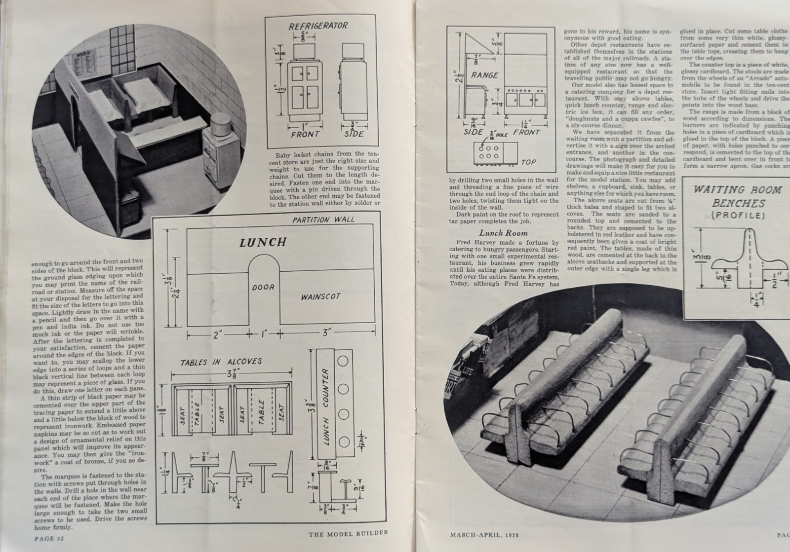 ***VINTAGE 1938 MODEL BUILDER MAGAZINE***LIONEL RAILROADING