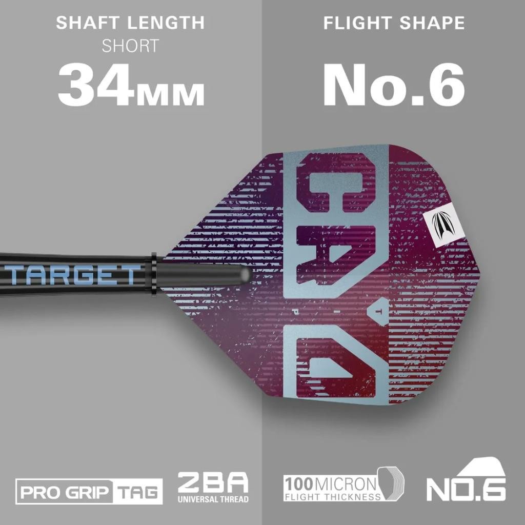 TARGET CRYO 13 20 GRAM 90% TUNGSTEN SOFT TIP DARTS 210545