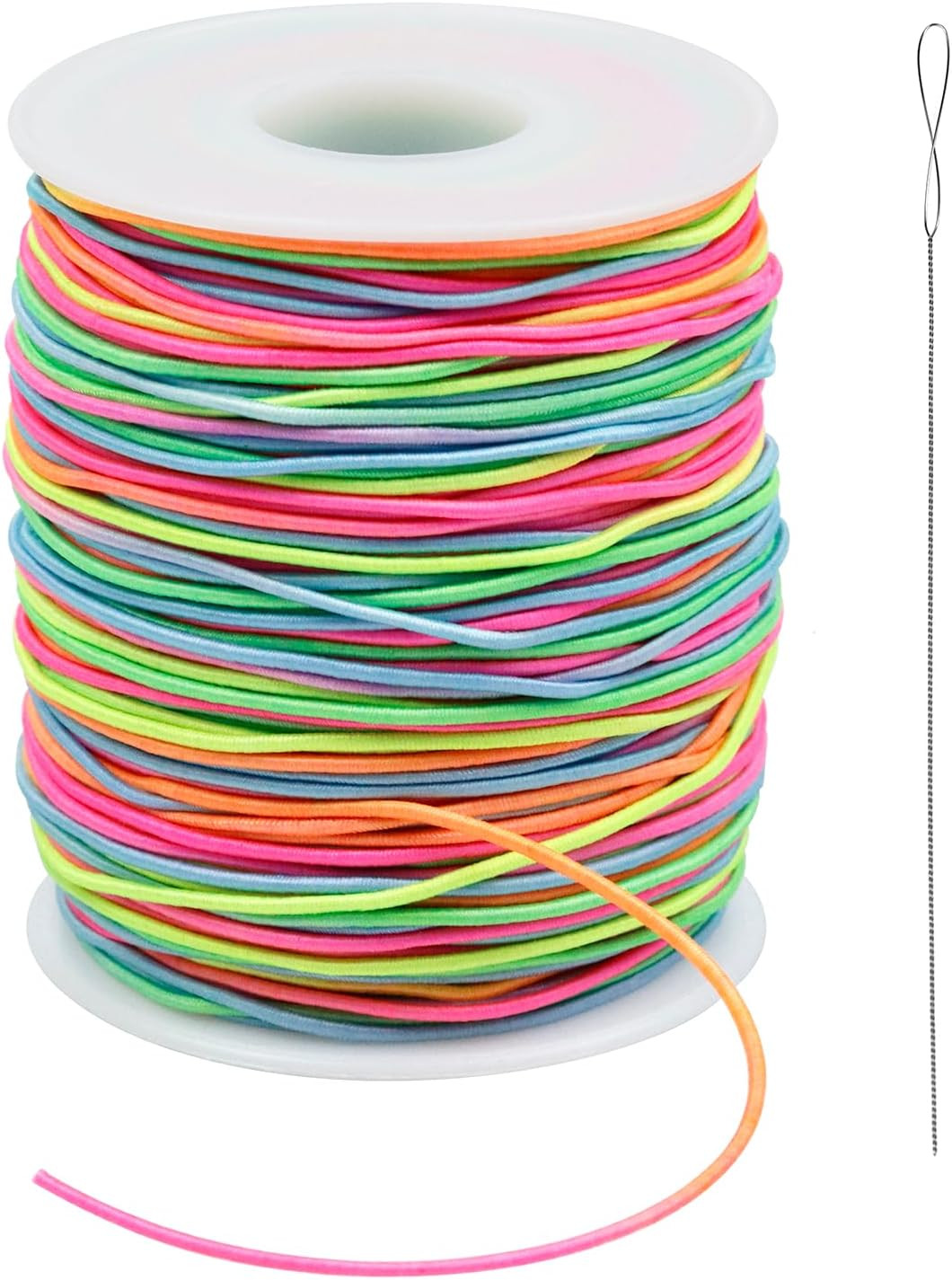 Colorful  Elastic Bracelet String,1Mm,1.2Mm,1.5Mm Elastic Cord for Beading Rainb