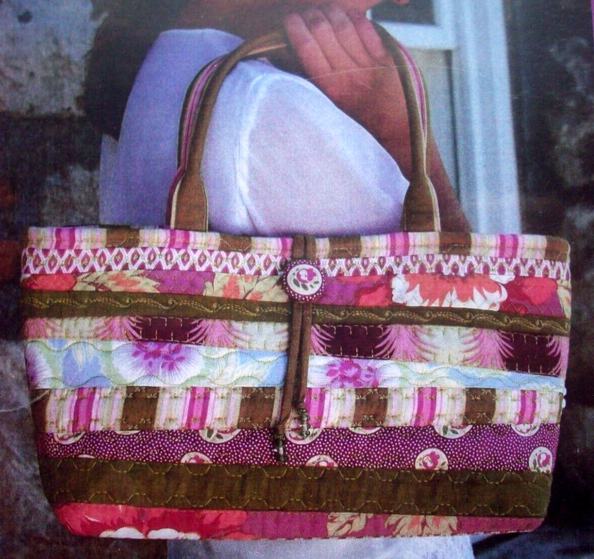 Elegant but scrappy bag totes purse quilt pattern *A9