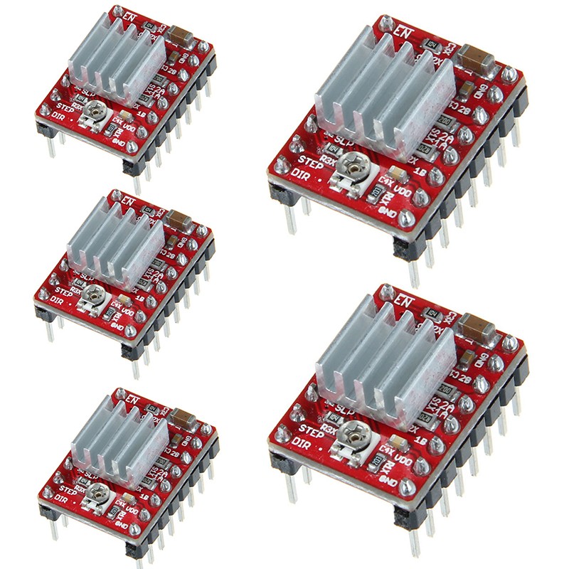 5x A4988 Stepper Motor Driver Module for RepRap 3D Printer StepStick for Arduino
