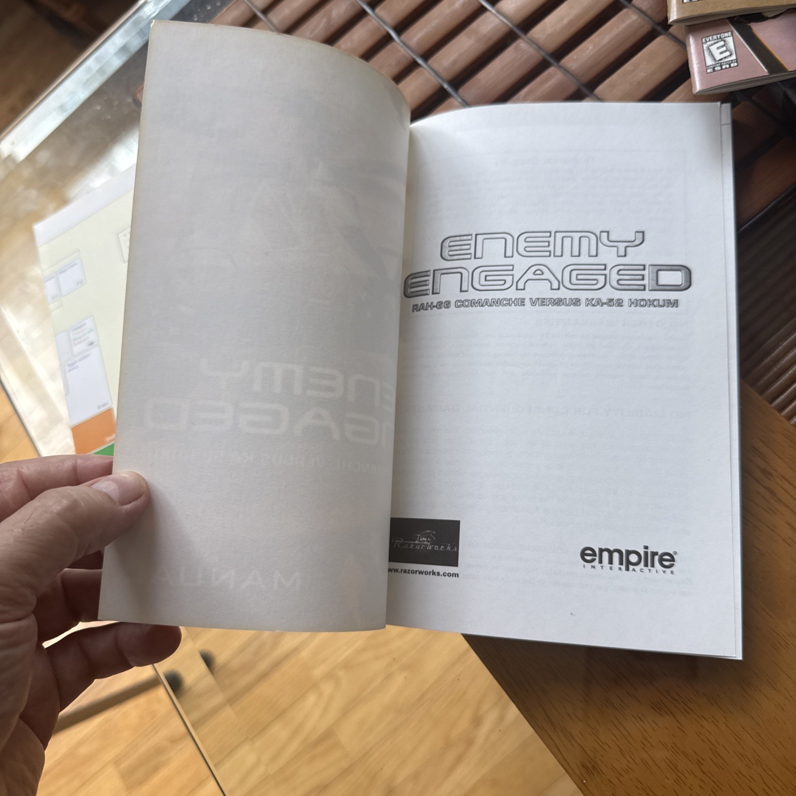 Enemy Engaged PC Game Manual And Keyboard Map Only