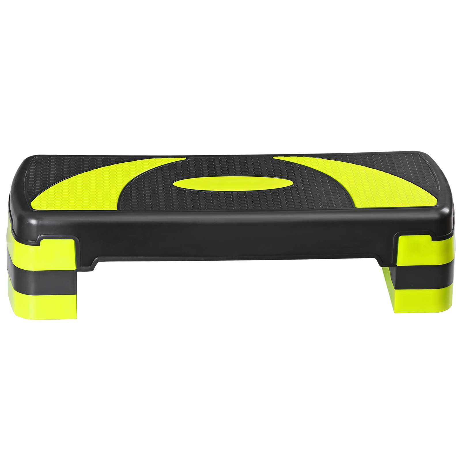 Adjustable Aerobic Stepper Workout Step with 4 Risers Exercise Platform Trainer