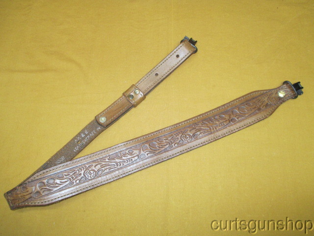 AA&E Leathercraft Brown Leather Rifle Sling No 2028