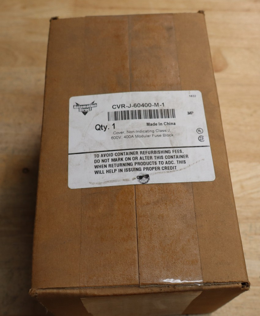 Automation Direct Eaton Bussman Fuse Block Cover CVR-J-60400-M-1  New In Box