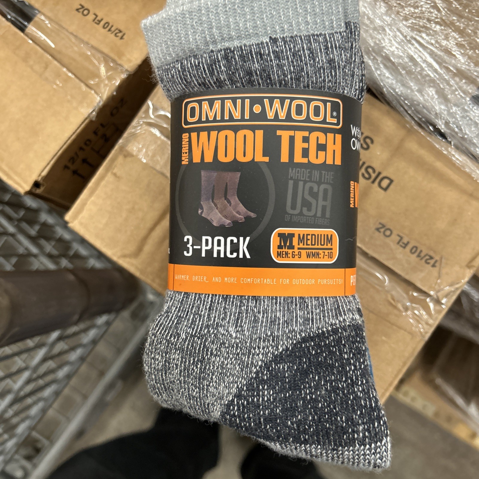Omniwool 3-Pack Wool Tech Hiking Sock Size  MediumColor Pack