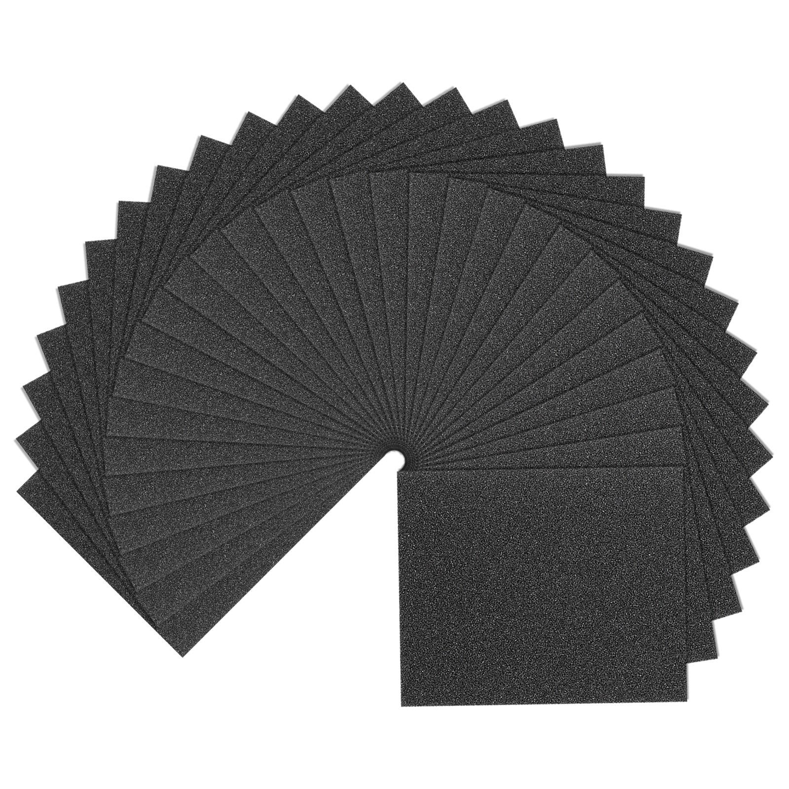 30pcs Sandpaper 80 Grit Hook and Loop Backing Abrasive Wet Dry Sanding Sheets