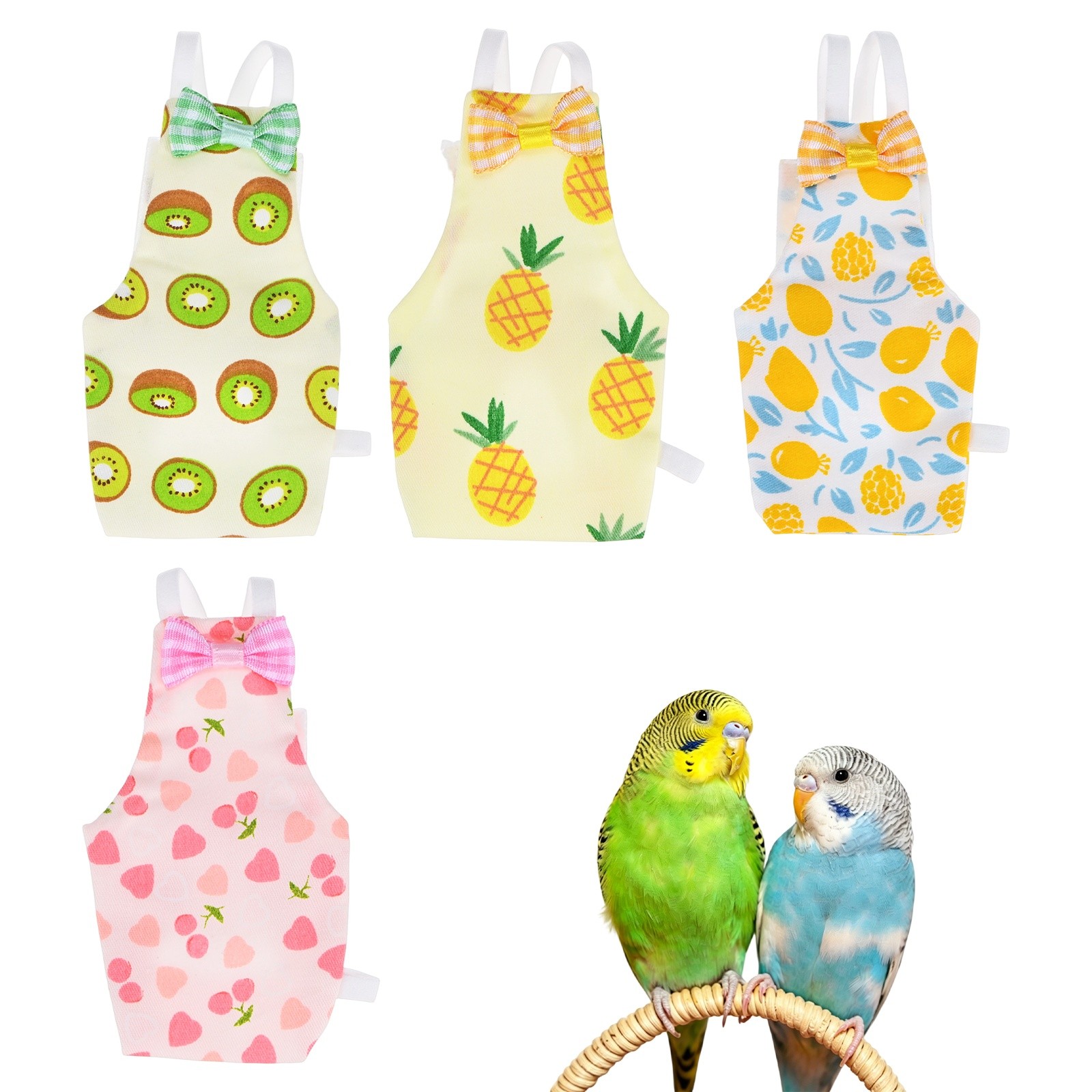 1-Set Bird Diapers Washable Flight Suit, Pet Parrot Nappy [Multicolor 1, M]