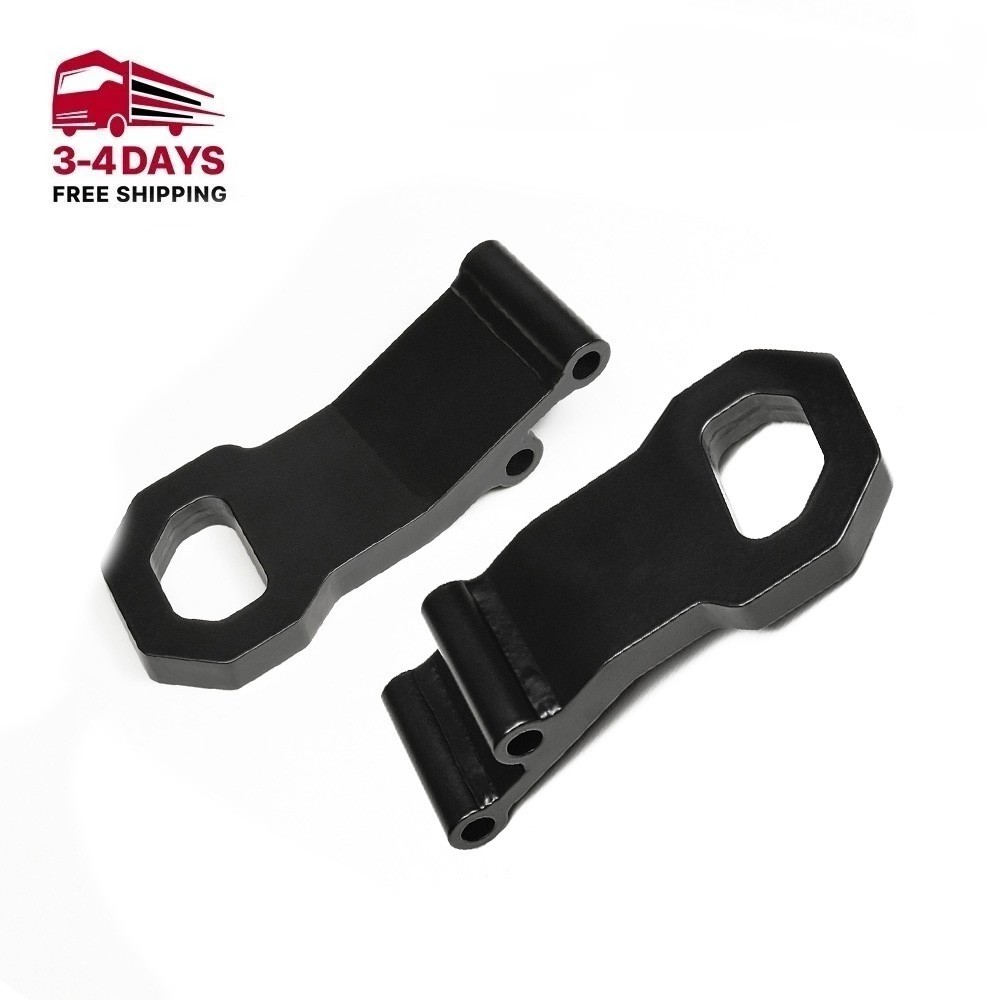 Steel Front Tow Hooks Recovery Pair Black for 2022-2025 Chevy Silverado 1500