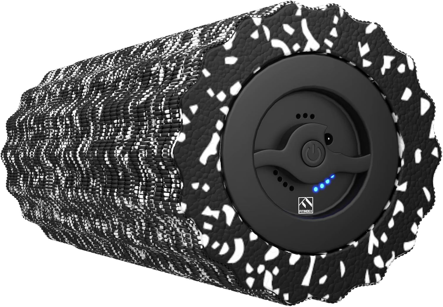 FITINDEX Vibrating Foam Roller, suitable for deep muscle tissue, black.