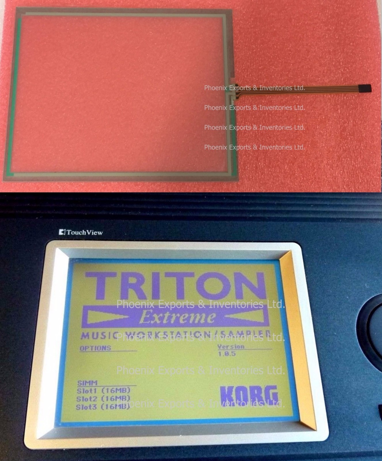 Korg Triton Extreme EX61 EX76 EX88 D16XD D32XD Touch Screen Digitizer Panel