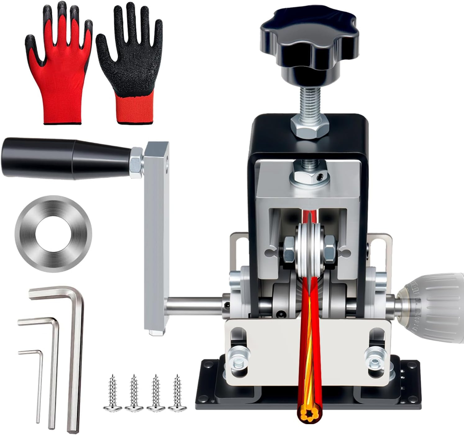 Manual Wire Stripping Machine Gauge Wire 0.06-1 Inches,Scrapping Copper Wire Pee