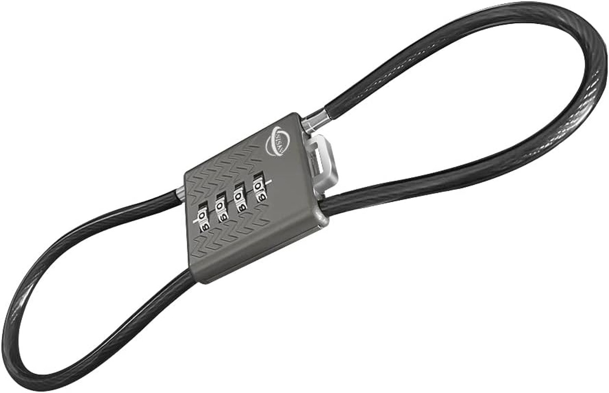 4 Digit Cable Combination Locks For School Gym Helmet Filing Cabinets 1Pack