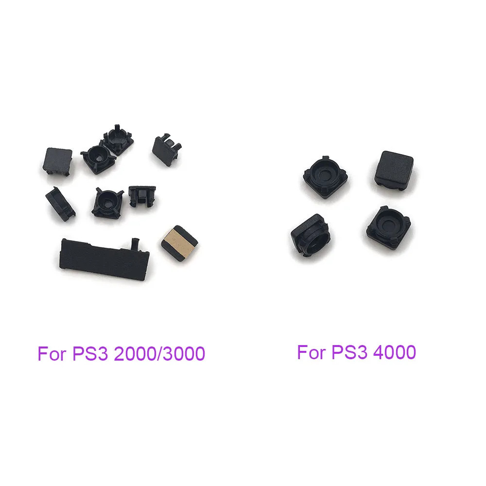 Feet for PlayStation PS3 Slim Screw Hole Cover Replacement 2000/3000/4000 Rubber