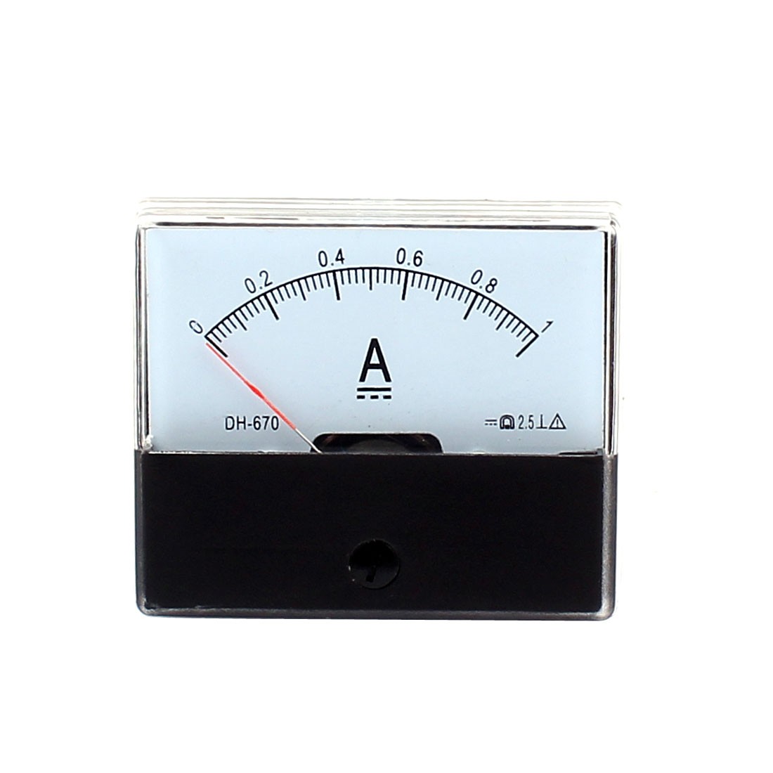 DH670 Analog Panel Current Meter Ammeter Gauge DC 0-1A