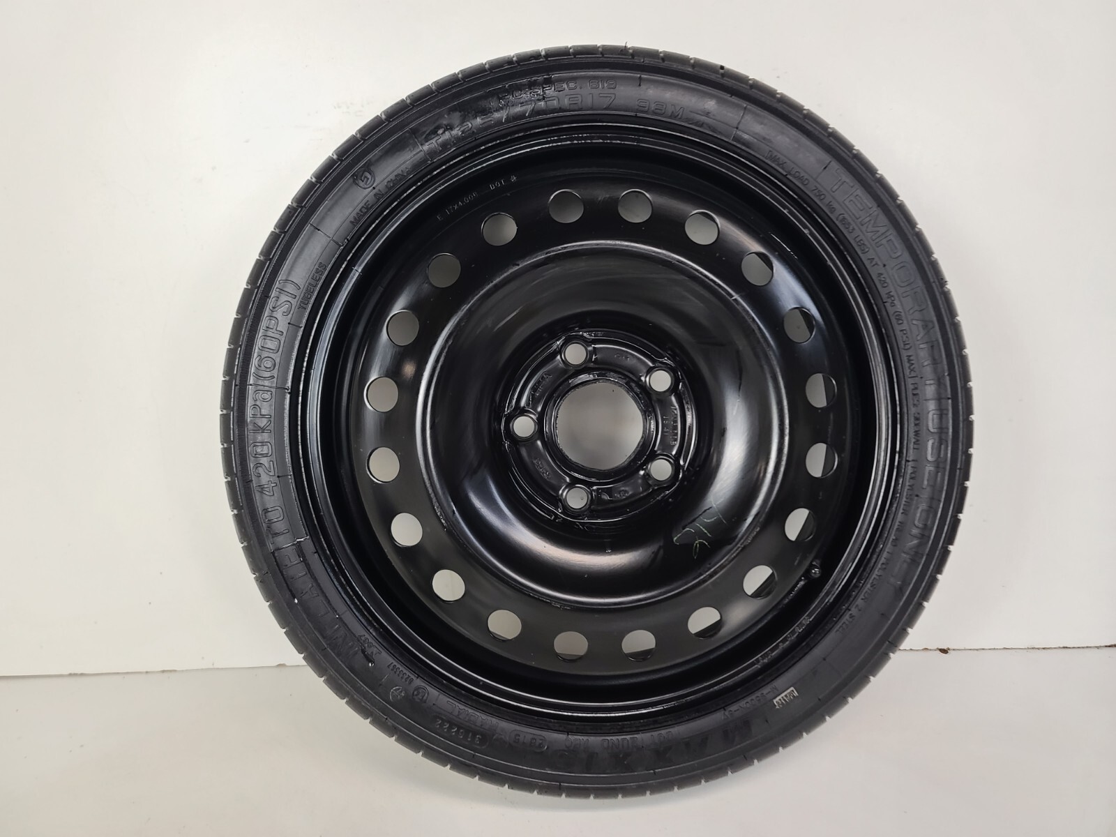 Spare Tire 17"Fits 2013-2016 Chevy Malibu Compact Donut