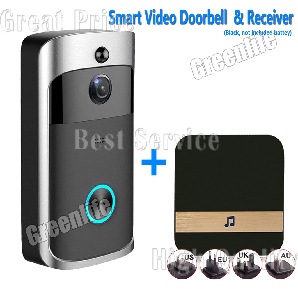 Wireless WiFi Video Doorbell Smart Phone Camera Door Bell Ring Intercom Security