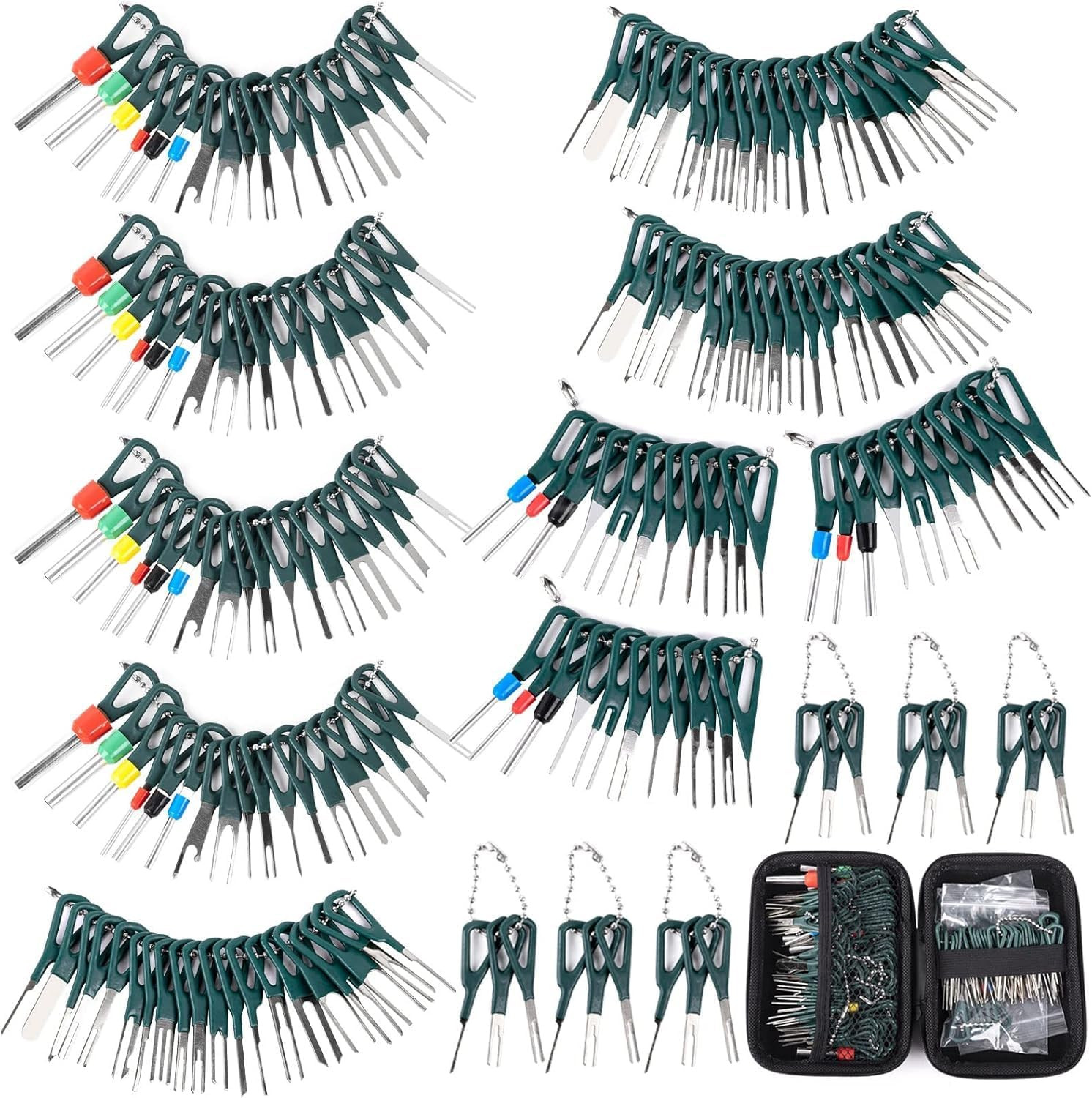 Terminal Removal Tool Kit 172 Pcs Depinning Tool Electrical Connector Pin Remova