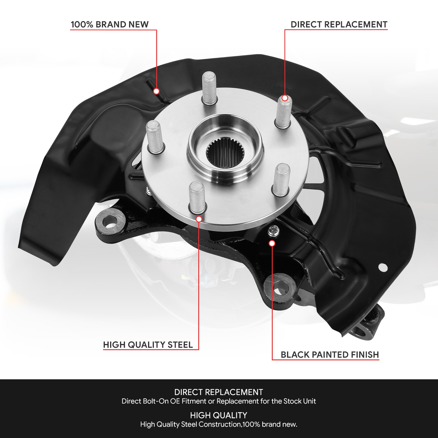Front Right Steering Knuckle & Bearing Fits 2004-2009 RX330 RX350 RX400h