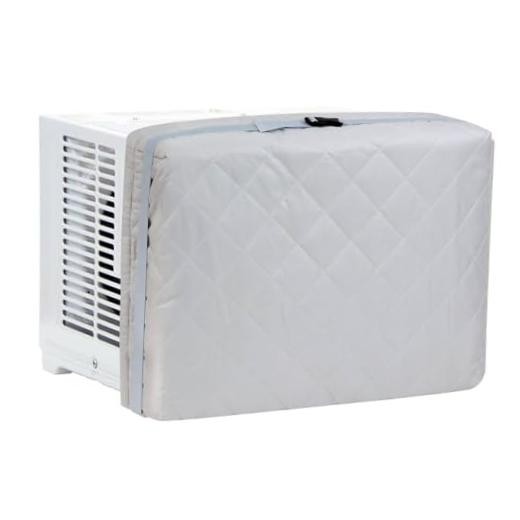 Demao Grey Window AC Covers for Inside, 21" × 15"× 3.5" 1 Count (Pack of 1)