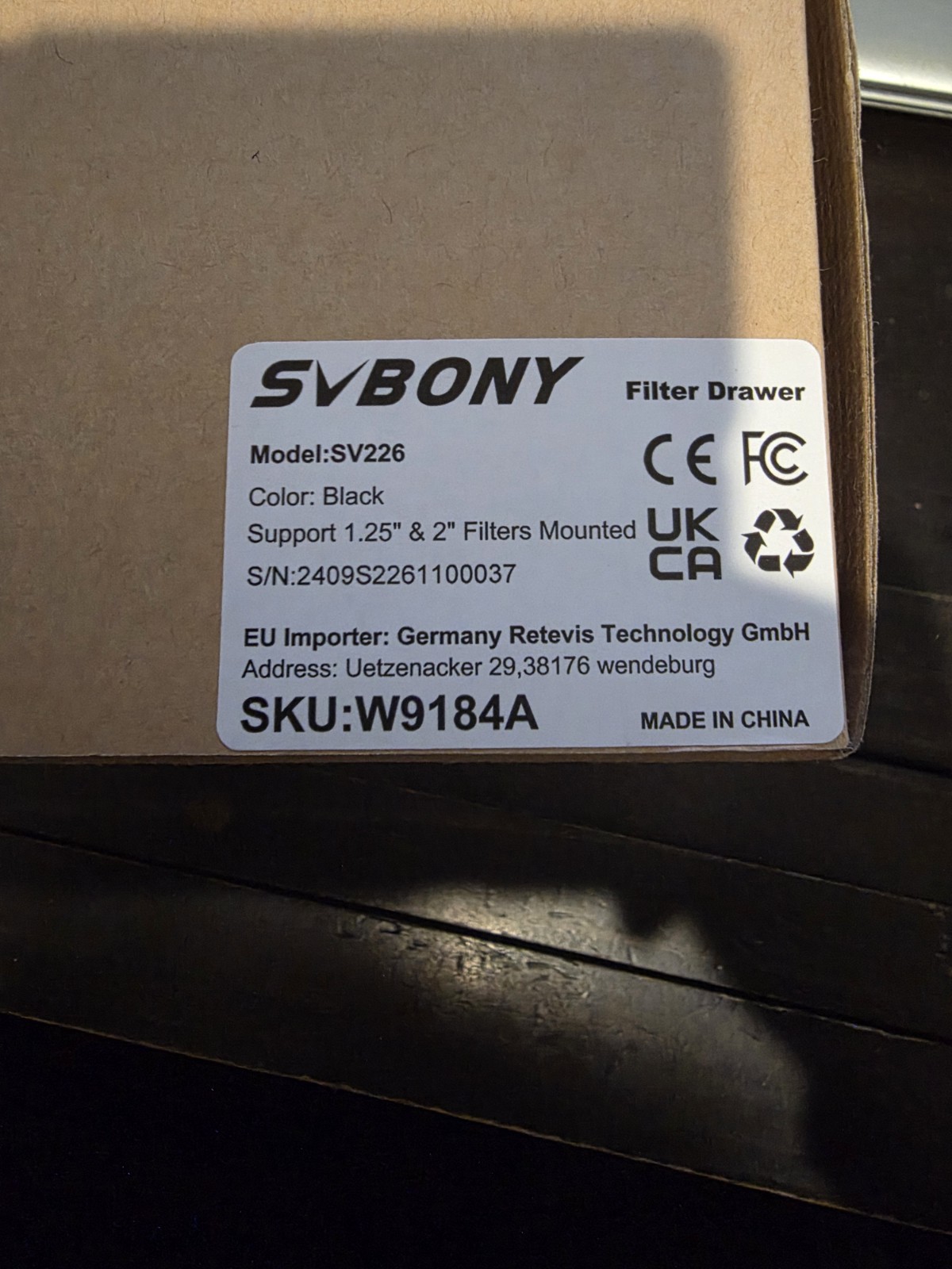 Svbony SV226 Filter Drawer