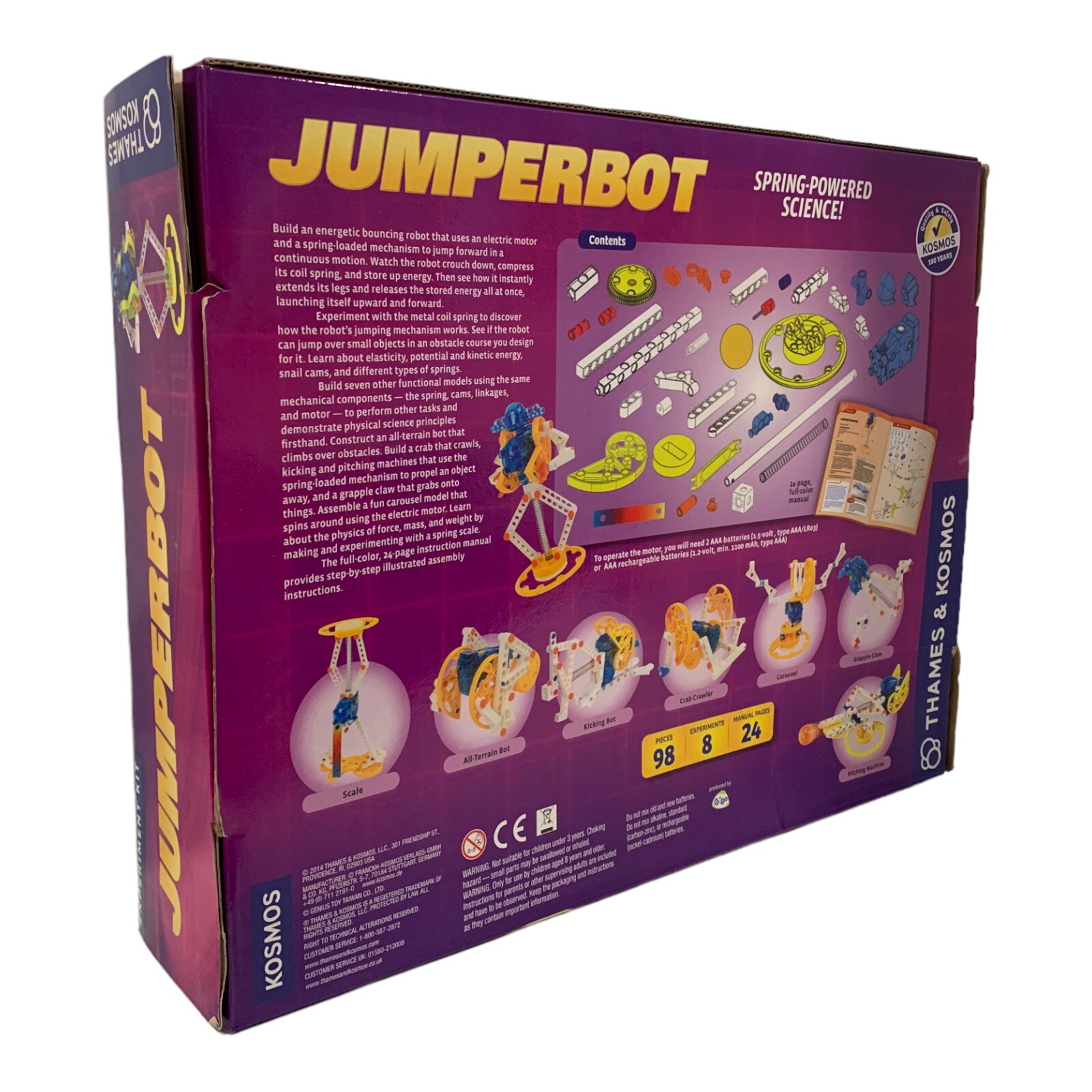 Jumperbot Robotics Spring Powered Science Kids ToysT hames & Kosmos Complete