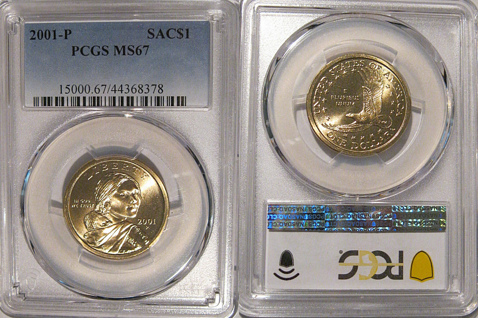 2001 P Sacagawea Dollar $1 PCGS MS67