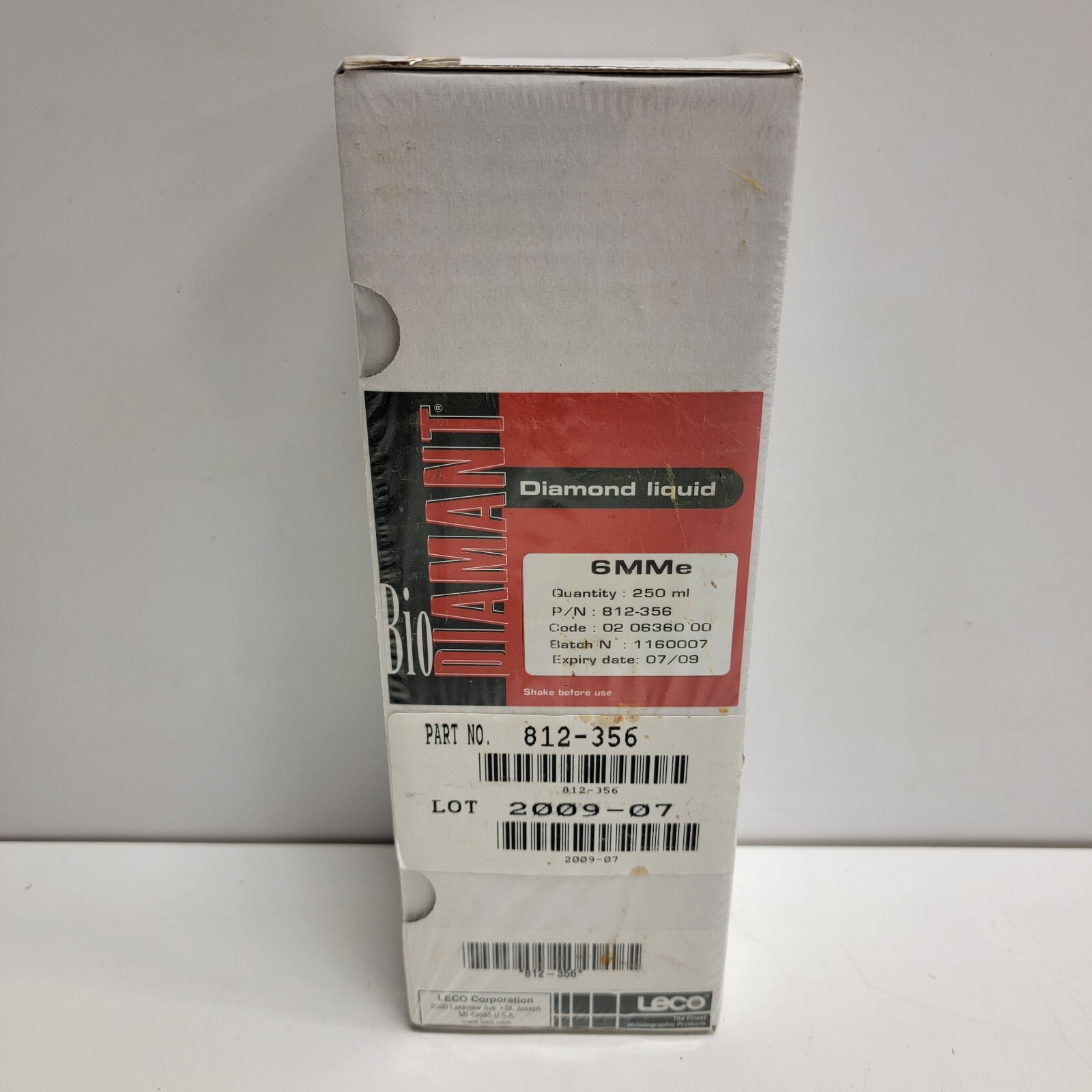 NOS - LECO 6MMe P/N 812-356 Bio DIAMANT Diamond Liquid - READ DESCRITION