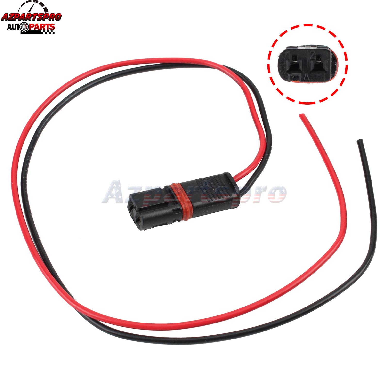 Coolant Thermostat Connector Plug Pigtail Wiring Harness 30cm / 11.8" For BMW