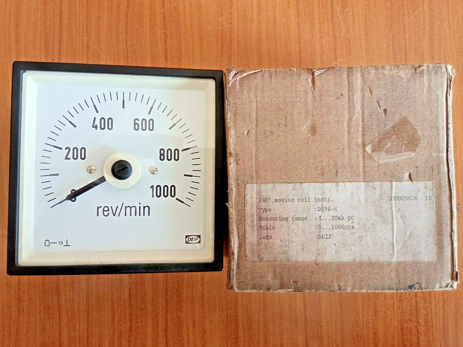 DEIF DQ96-c 0-6 V RPM METER *NEW*
