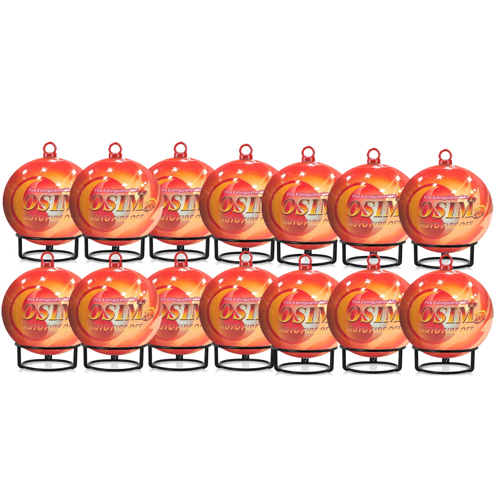 14 PACK Portable Automatic Fire Ball Extinguisher with Bracket and Hook Mount