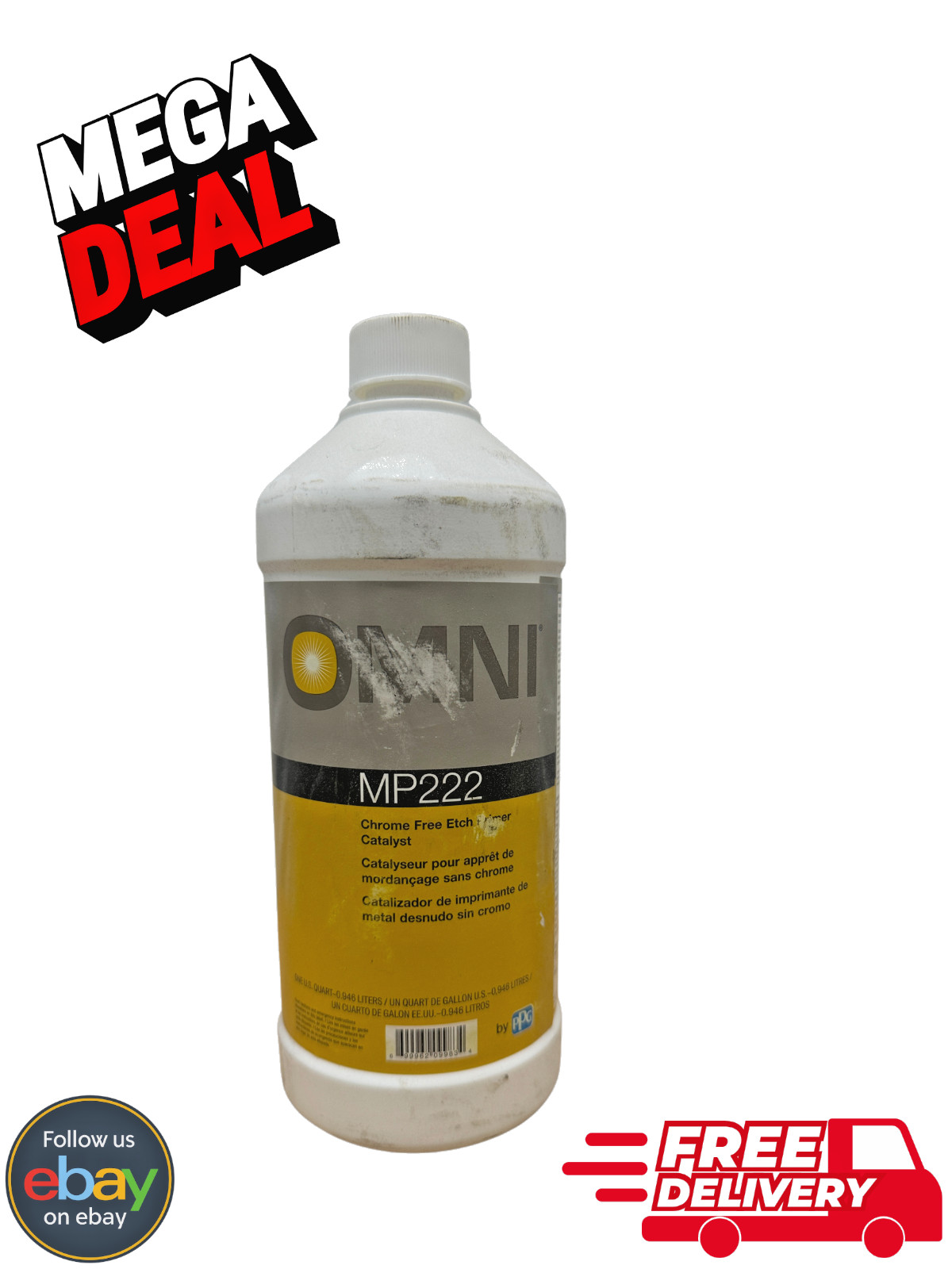 PPG Omni MP222 Chrome Free Etch Primer Catalyst 1 Quart