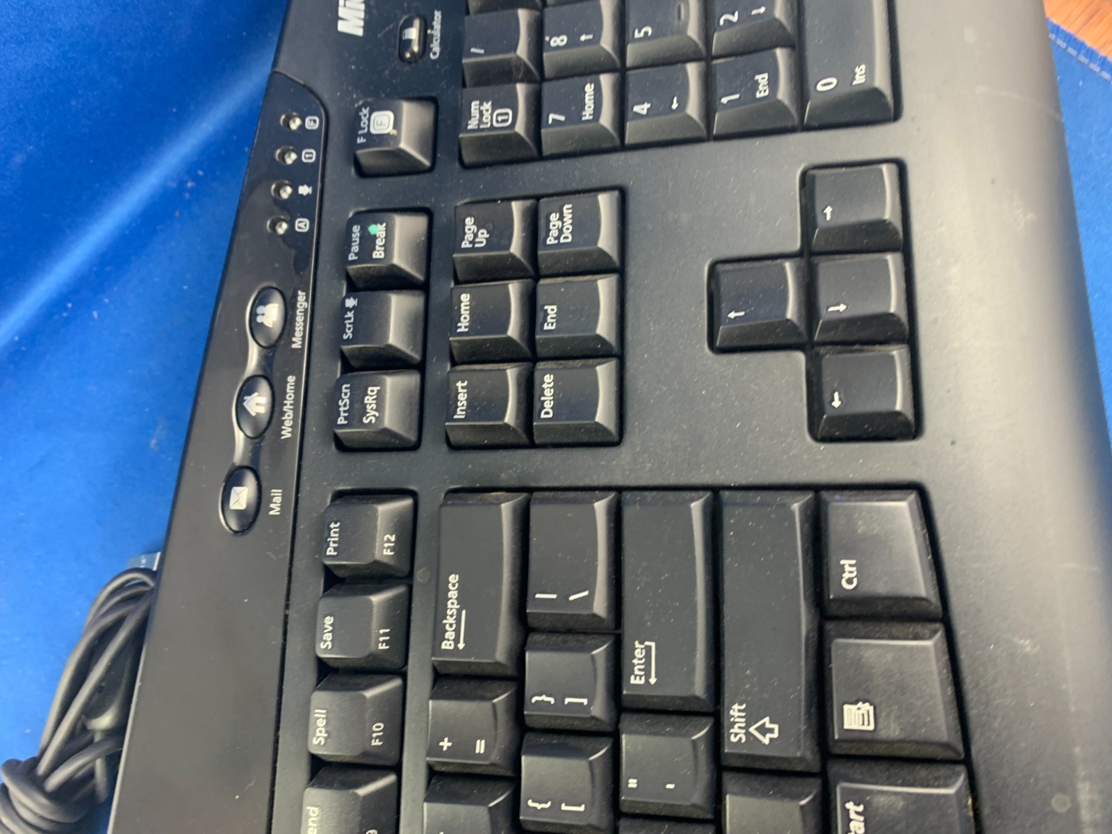 MICROSOFT Digital Media KEYBOARD USB Multimedia 1.0A Model 1031 Wired Black