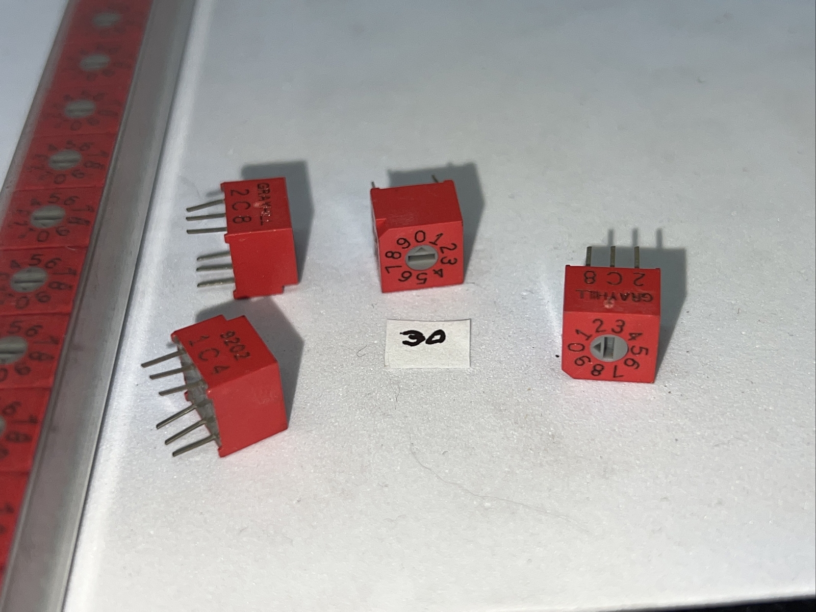 Grayhill 10 Position Rotary DIP Switch - NEW Quantity Of (4) From static tube