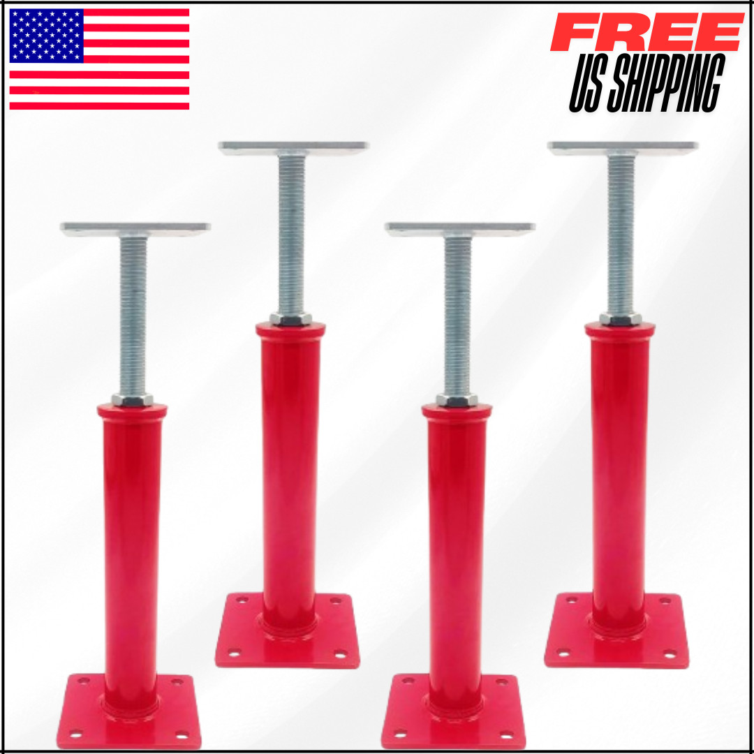 House Floor Jacks 11,000lb Capacity Each 11.8"-16" Adjustable Height Range 4Pack