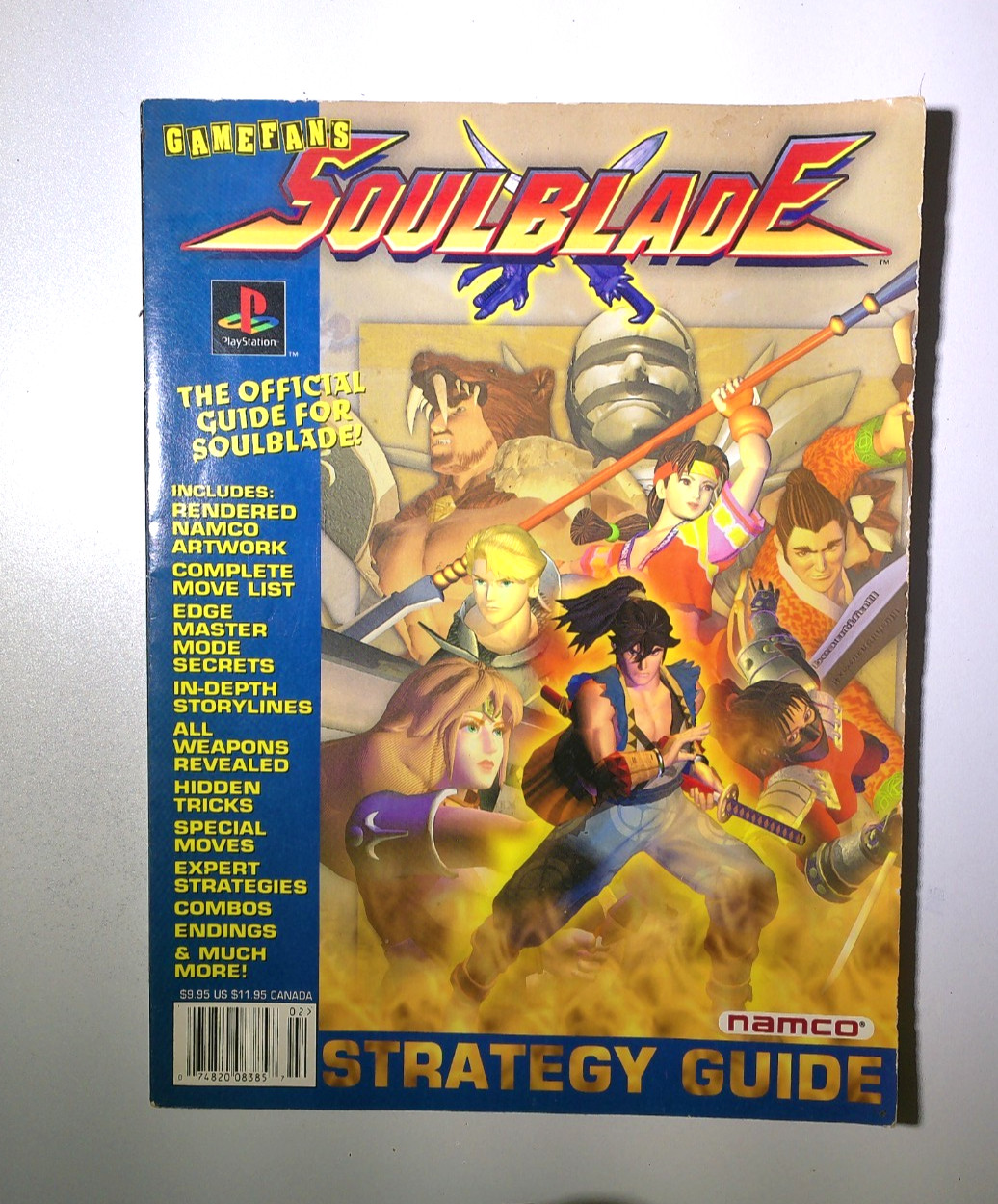 Soul Blade Gamefan's Official Strategy Guide 1997 Namco PlayStation Tight Bindin