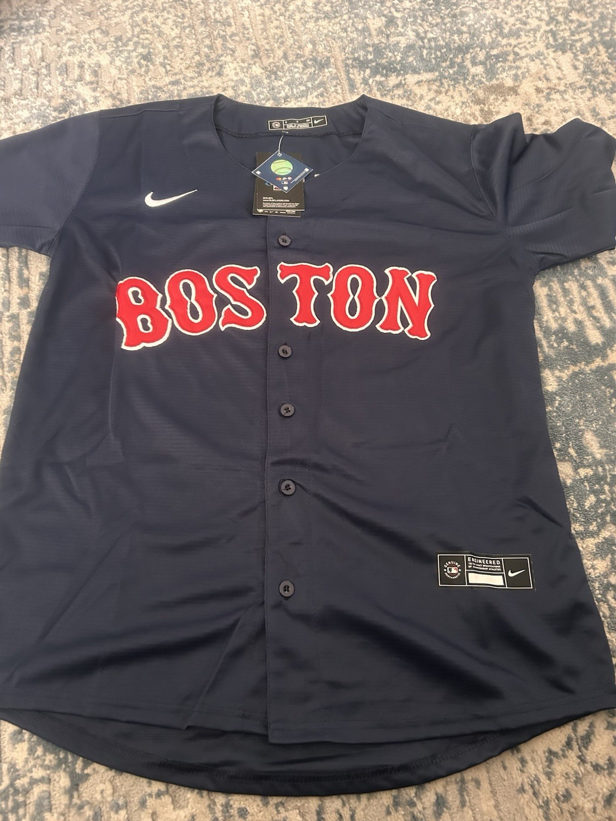 Jarren Duran Adult Navy Boston Red Sox Jersey Size Medium