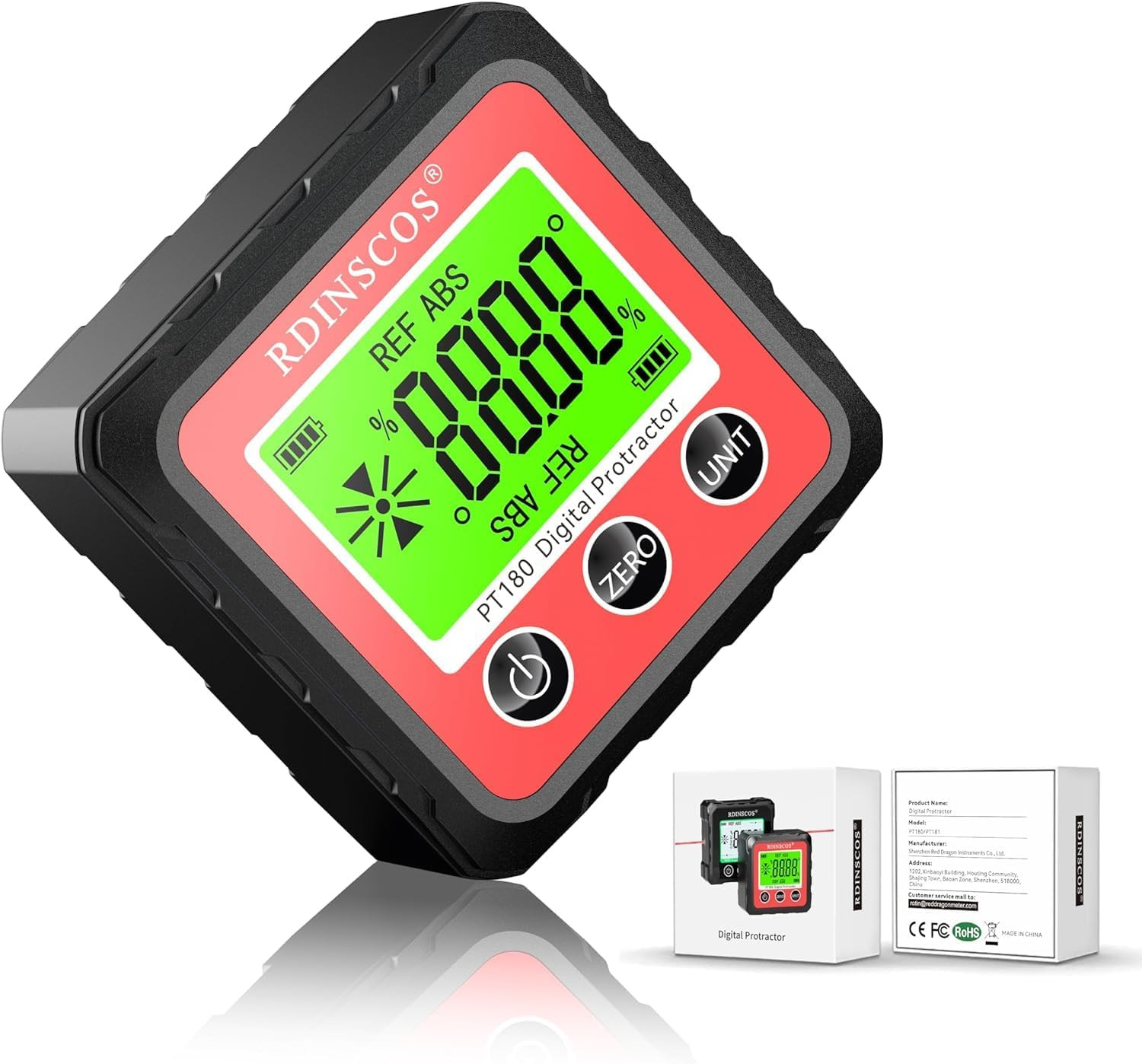 Digital Angle Finder Magnetic Table Saw Digital Angle Gauge - 4 Sided Magnetic D