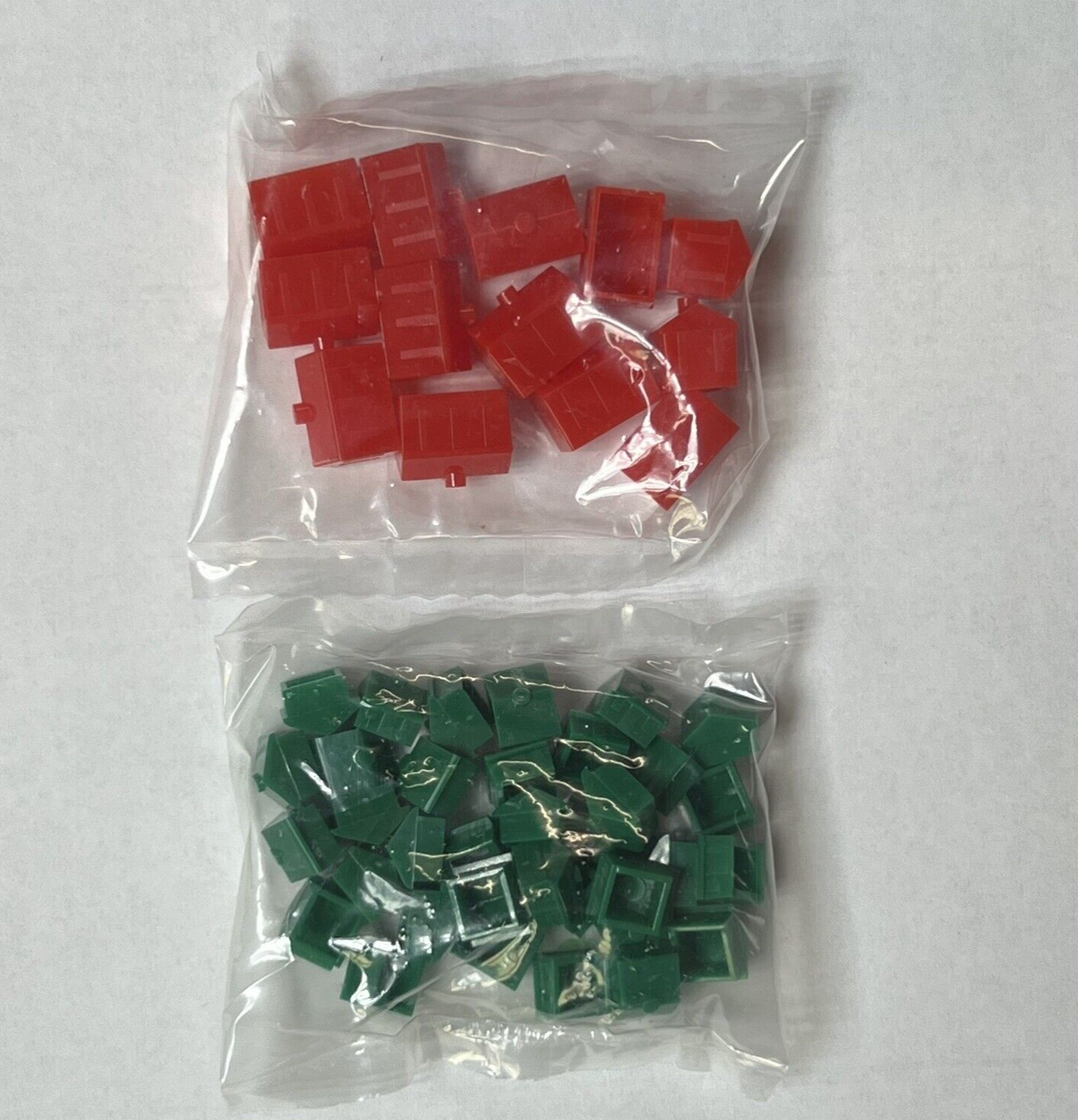 Monopoly Game Replacement Pieces 35 Green Houses 13 Red Hotels New 1996-98 VTG