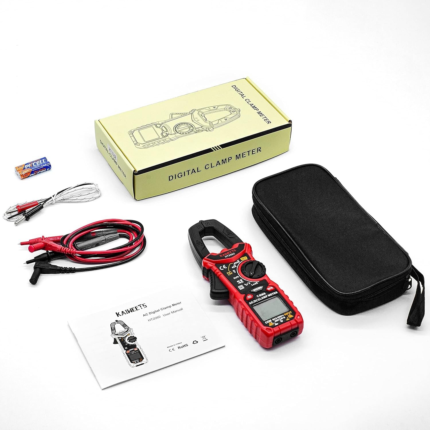 Advanced Multi-Function Digital Clamp Meter with Non-Contact Voltage Detection