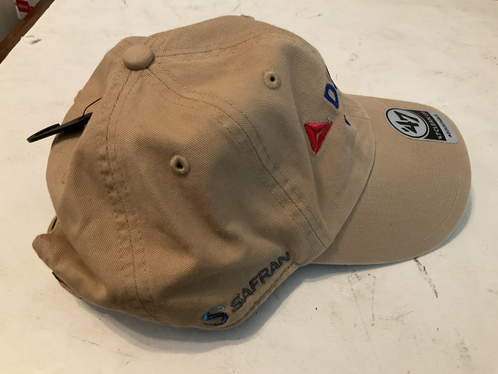 Delta Golf Open Cap Hat 47' Tan New Missing Tag Safran Tan
