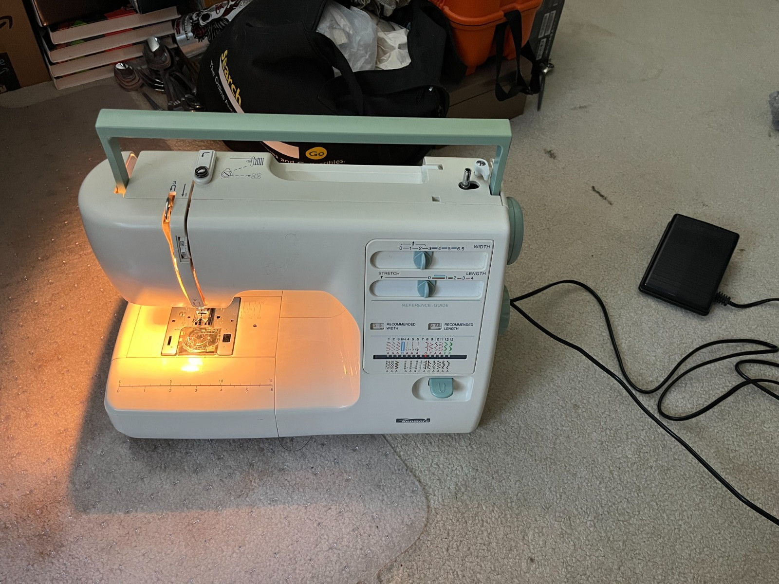 Kenmore 385.116221300 Sewing Machine With Foot Pedal Tested Works